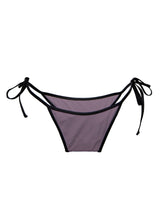 Load image into Gallery viewer, Liv two-tonal cheeky bikini bottoms with vegan leather ties in mauve