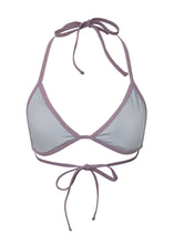 Load image into Gallery viewer, Liv eco-friendly two-tonal blue and mauve bikini top
