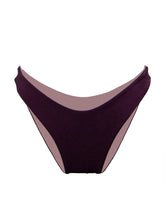 Load image into Gallery viewer, Aria reversible bikini bottoms in plum and mauve
