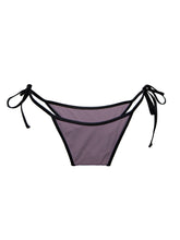 Load image into Gallery viewer, Liv two-tonal cheeky bikini bottoms with vegan leather ties in mauve
